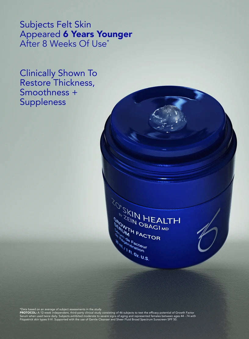 Lightweight gel texture of ZO Skin Health Growth Factor Serum⁠