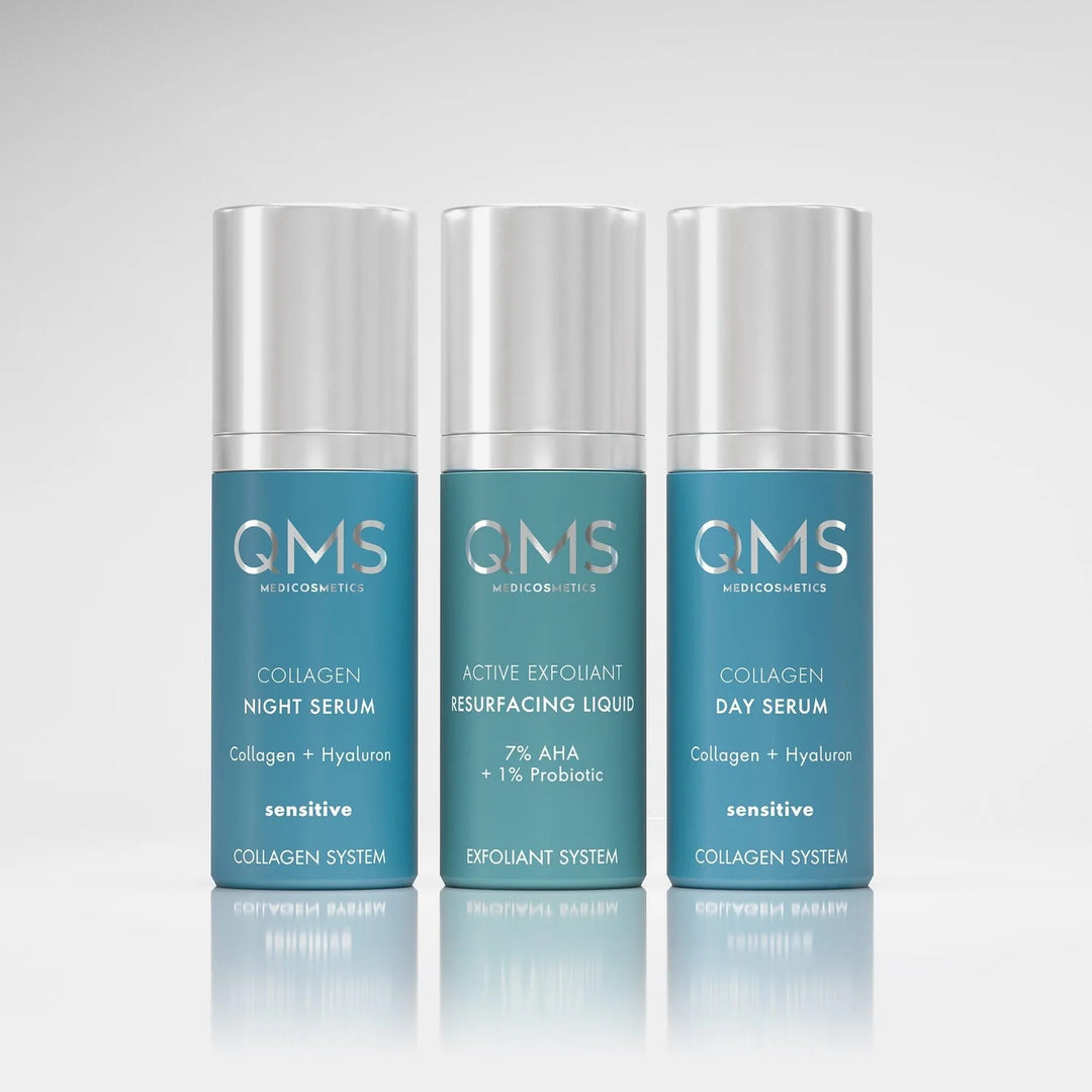 QMS Day & Night 3-Step Core Routine Set Sensitive 3x30ml